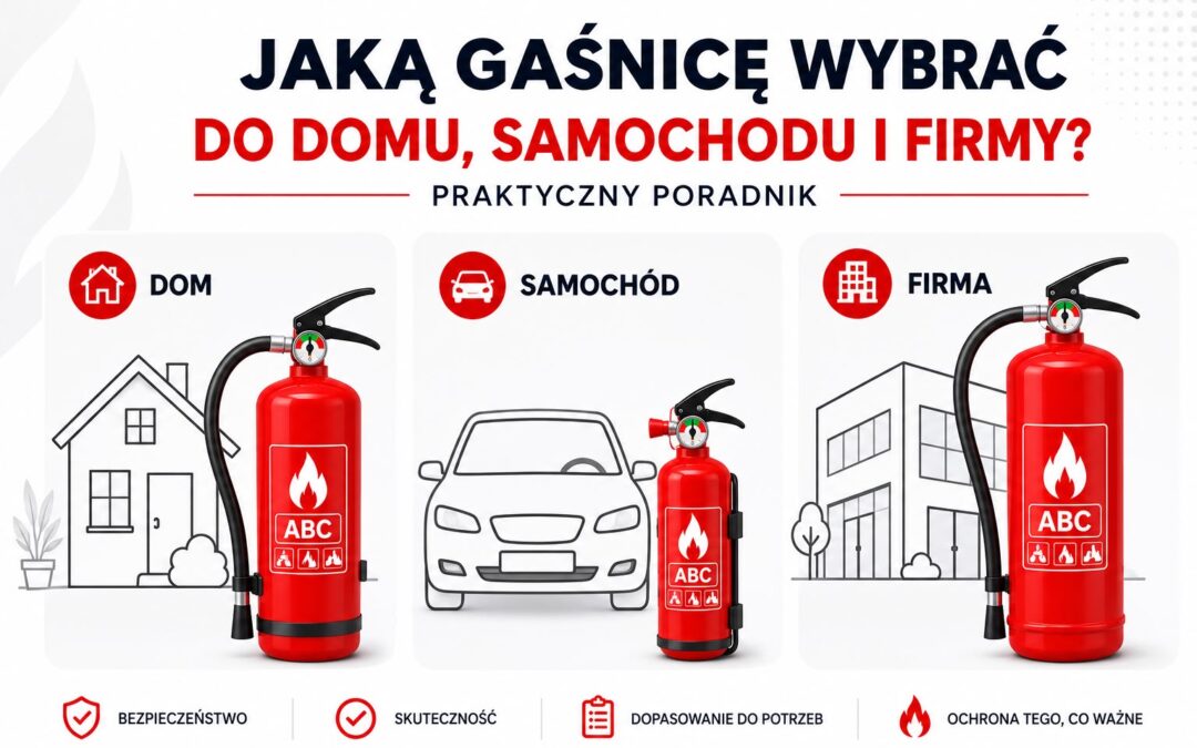 Gaśnica do domu, samochodu i firmy – zasady doboru, rozmieszczenia, przepisy